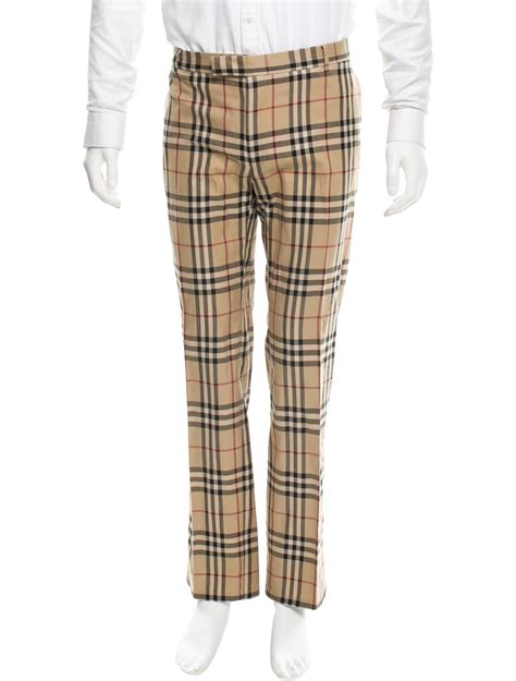 burberry nova check trousers men's